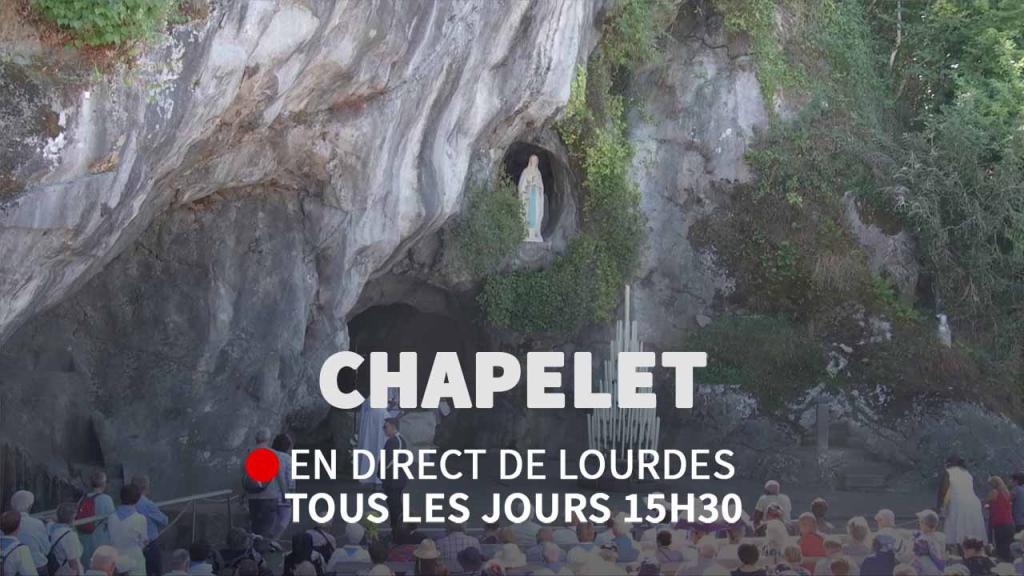 Chapelet à Lourdes