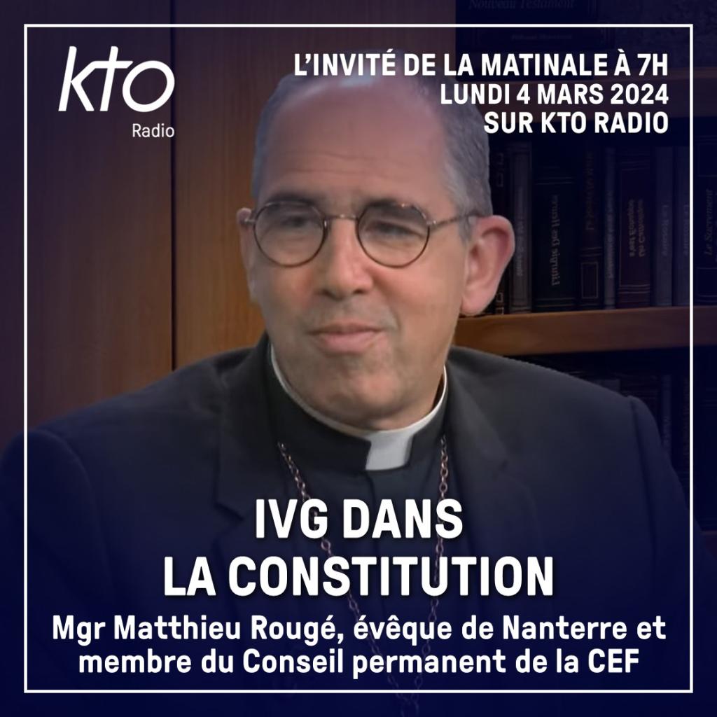 mgr matthieu rougé évêque nanterre membre cef constitutionnalisation ivg